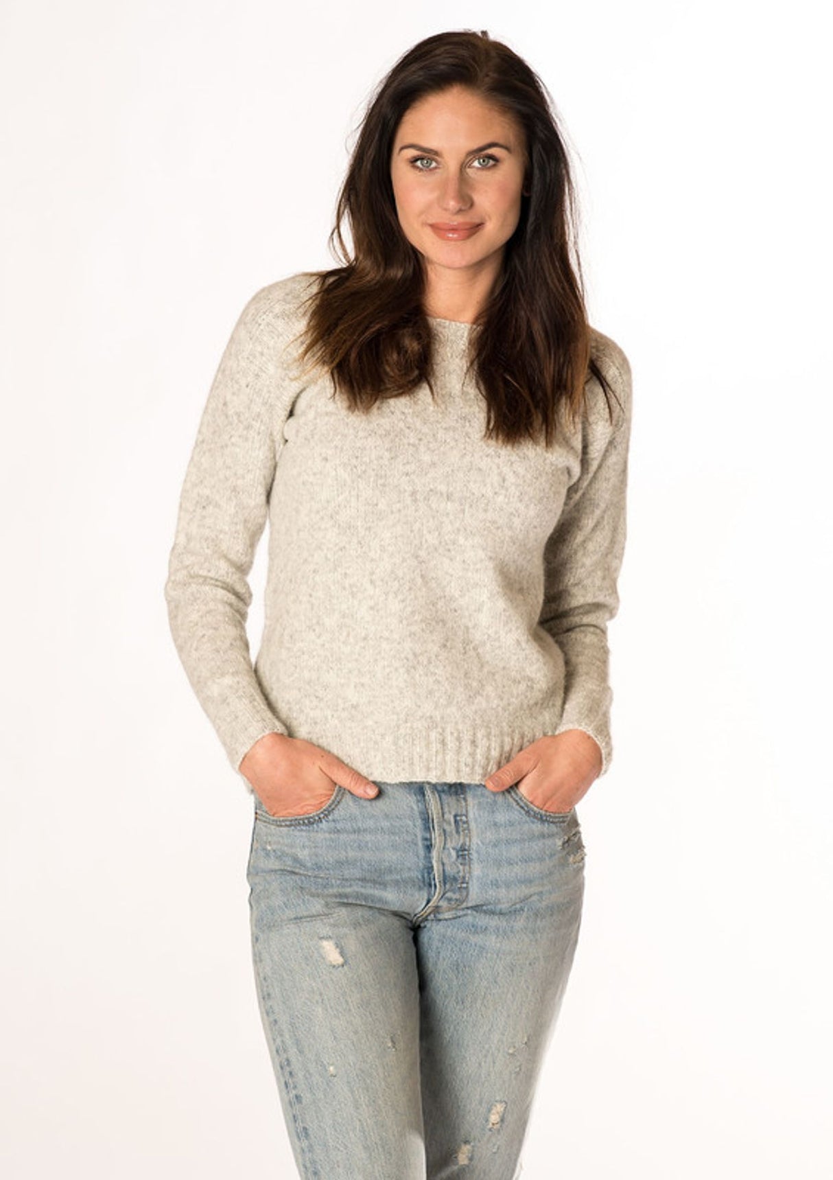 Pullover mit Details auf Schulterstück