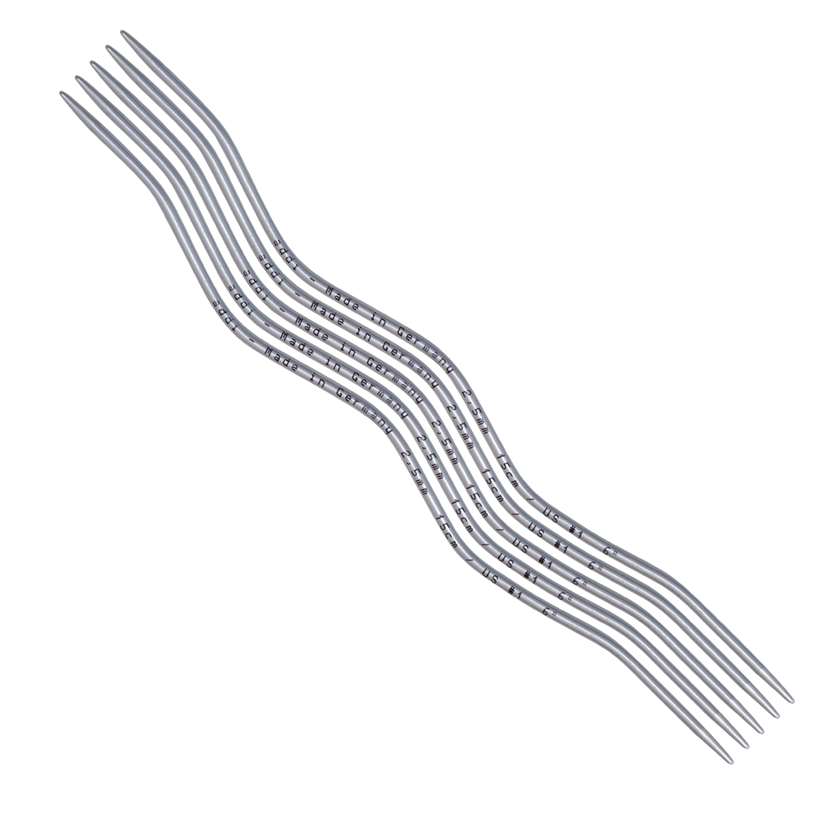 ADDI Crazy Snake Strømpepinde Aluminium 2.00-3.50 mm 15 cm