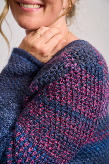 Kurze gehäkelte Jacke in Taormina