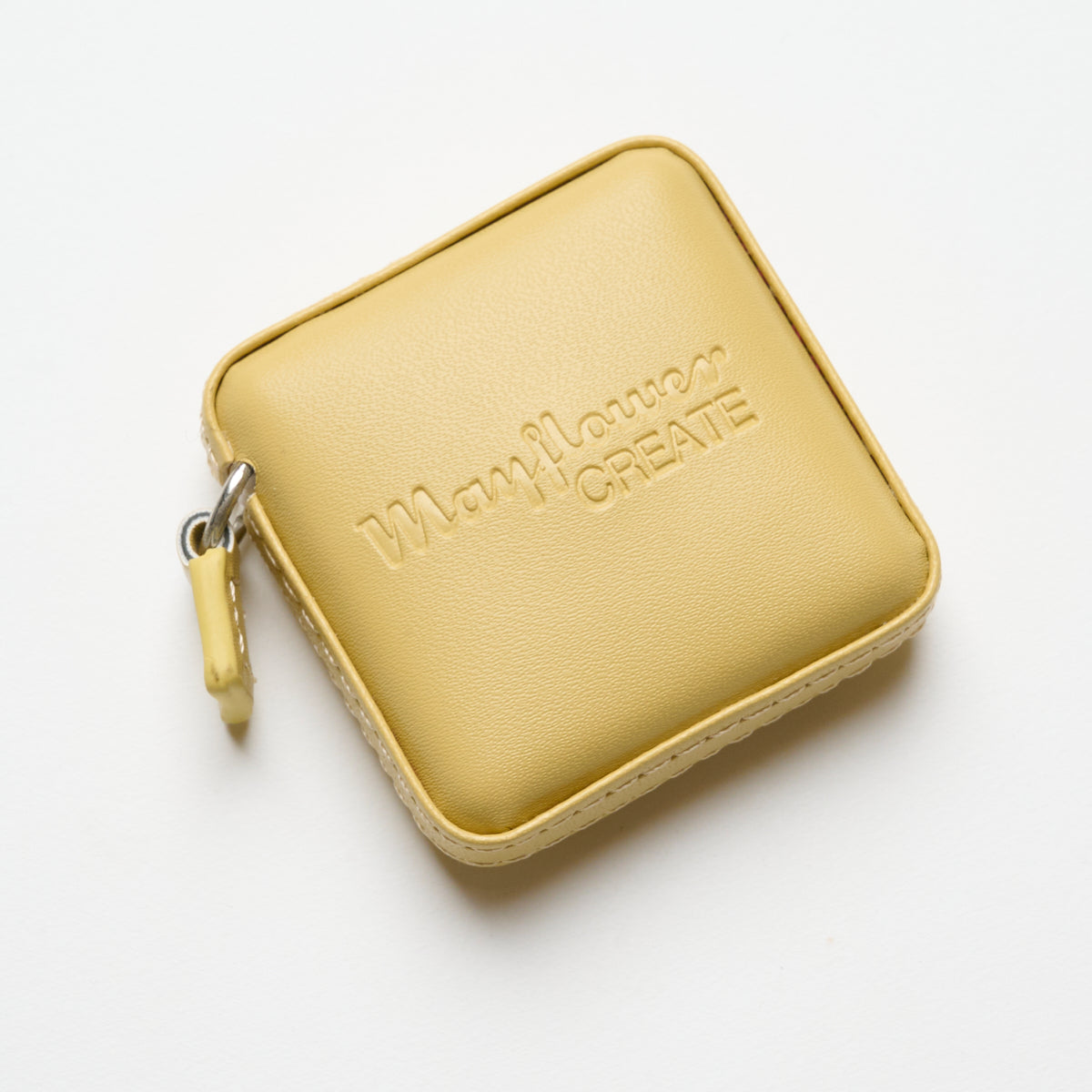 Mayflower Create Målebånd Firkantet i PU-Læder 150cm Gul