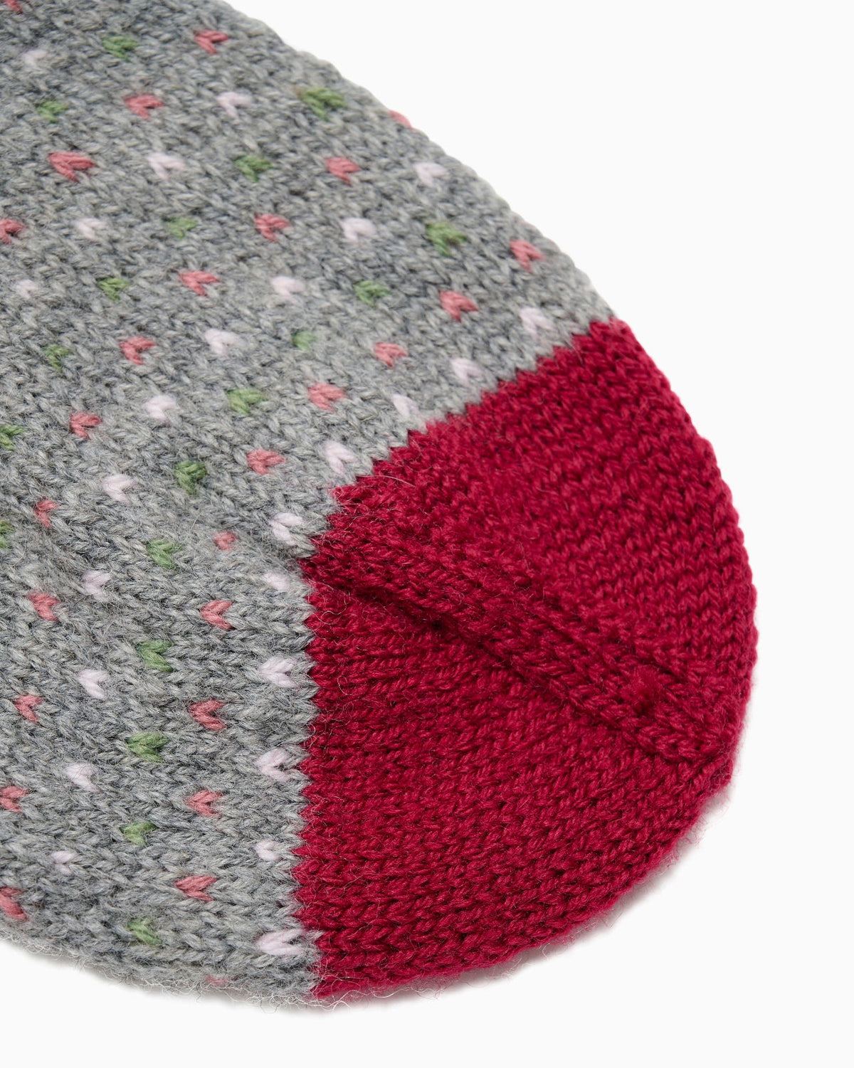 LF02 - gestrickte Weihnachtssocke mit Weihnachtsgänsen