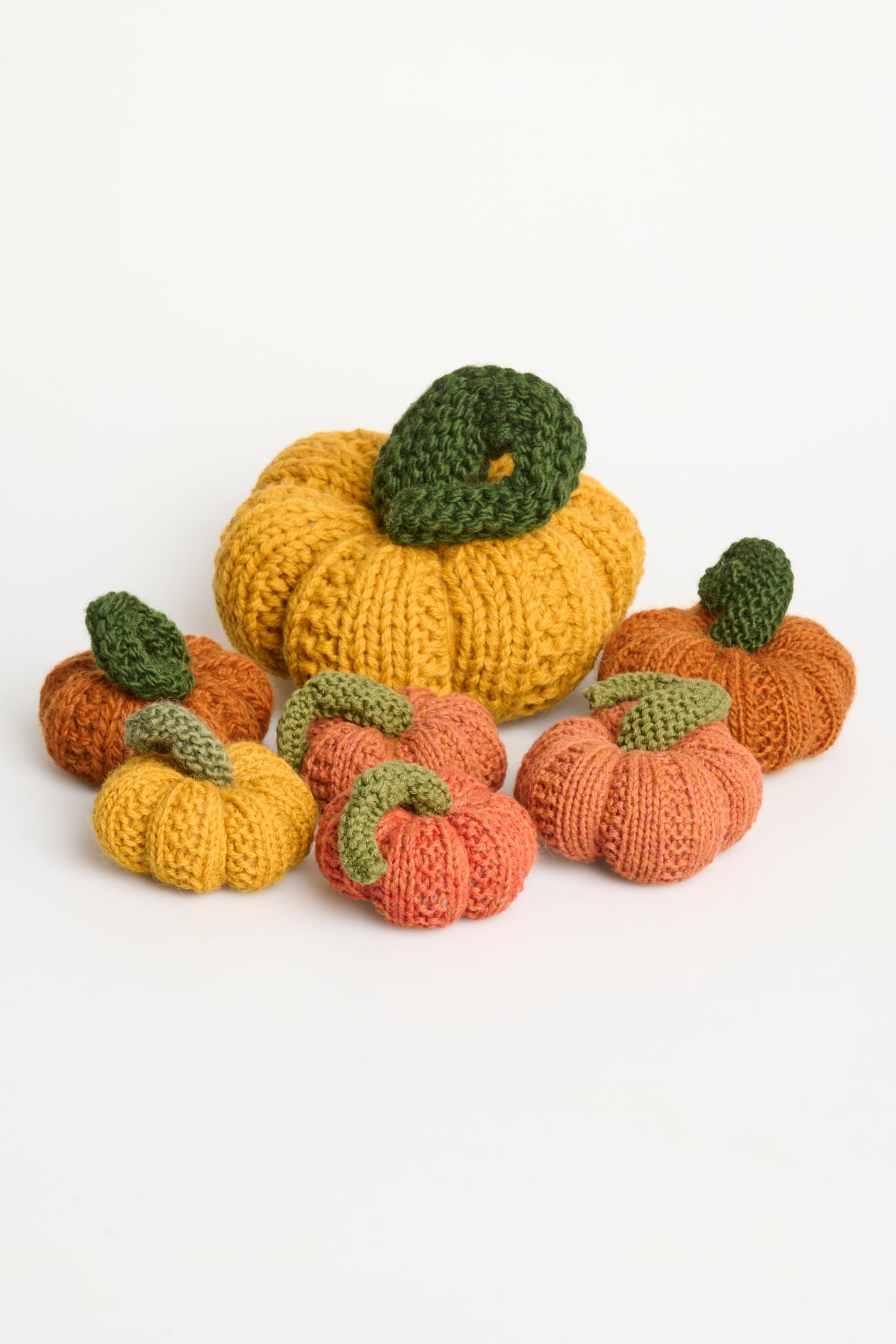 Gestrickte Kürbisse