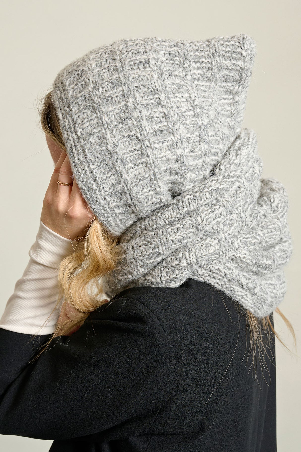 Halstørklæde med hætte - Santiago Light Style