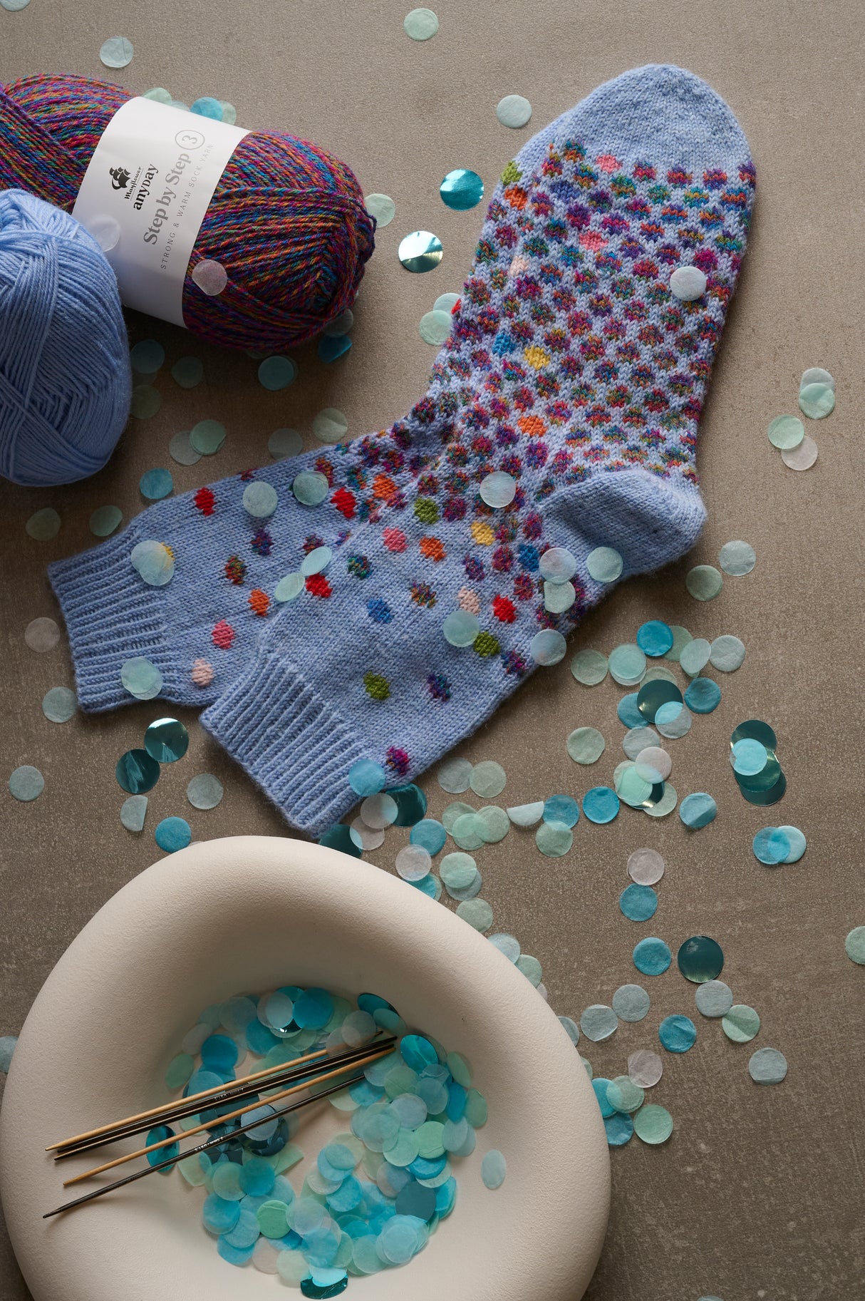 FRS6 Fröhliche Konfetti-Socken