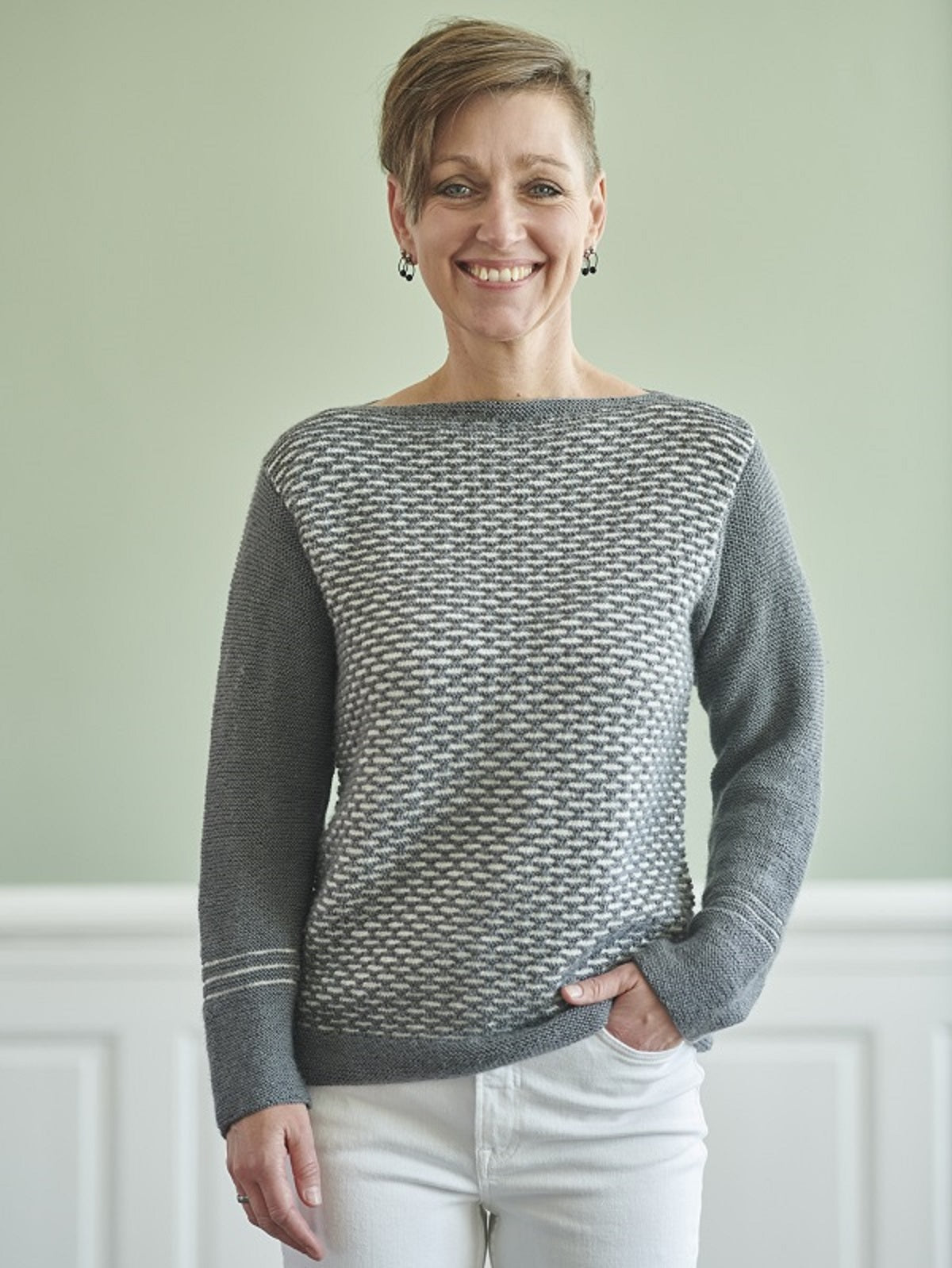 FR37 - Bluse i Vævestrik