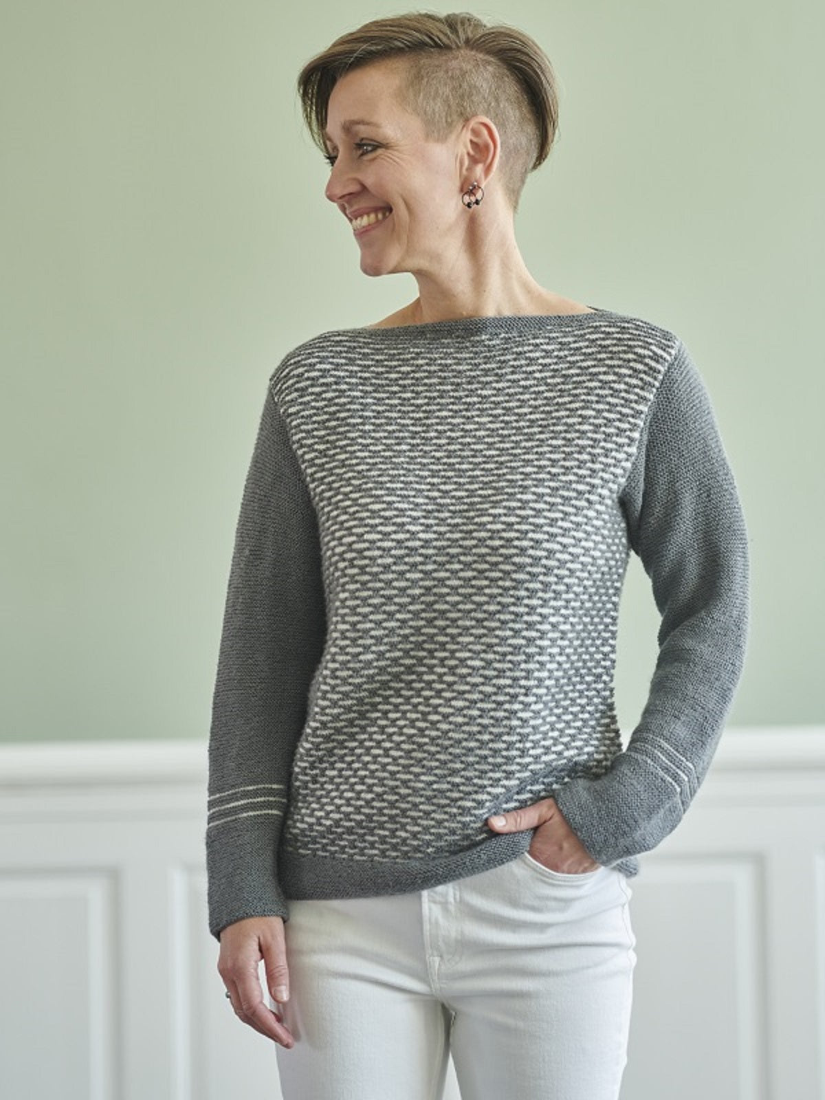 FR37 - Bluse i Vævestrik