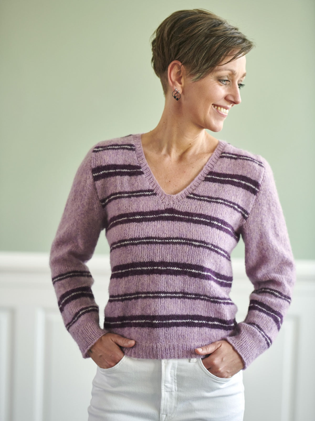 FR68 Stribet Sommerbluse