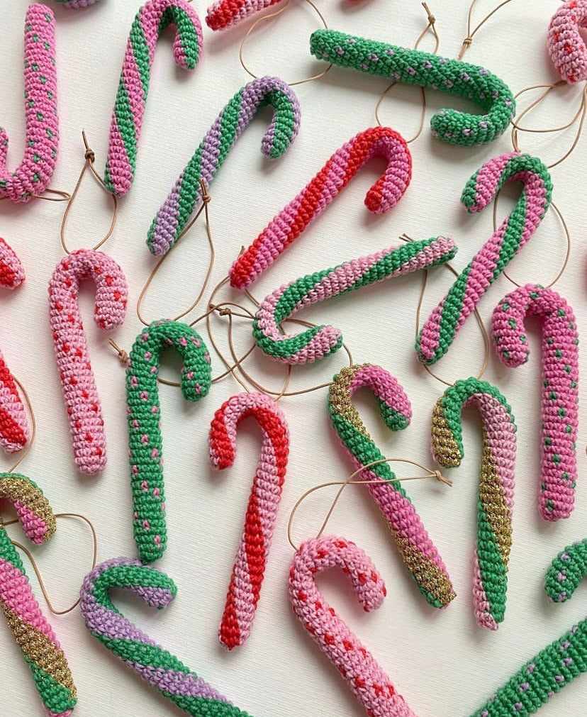 Zuckerstange (Weihnachten) Häkeln