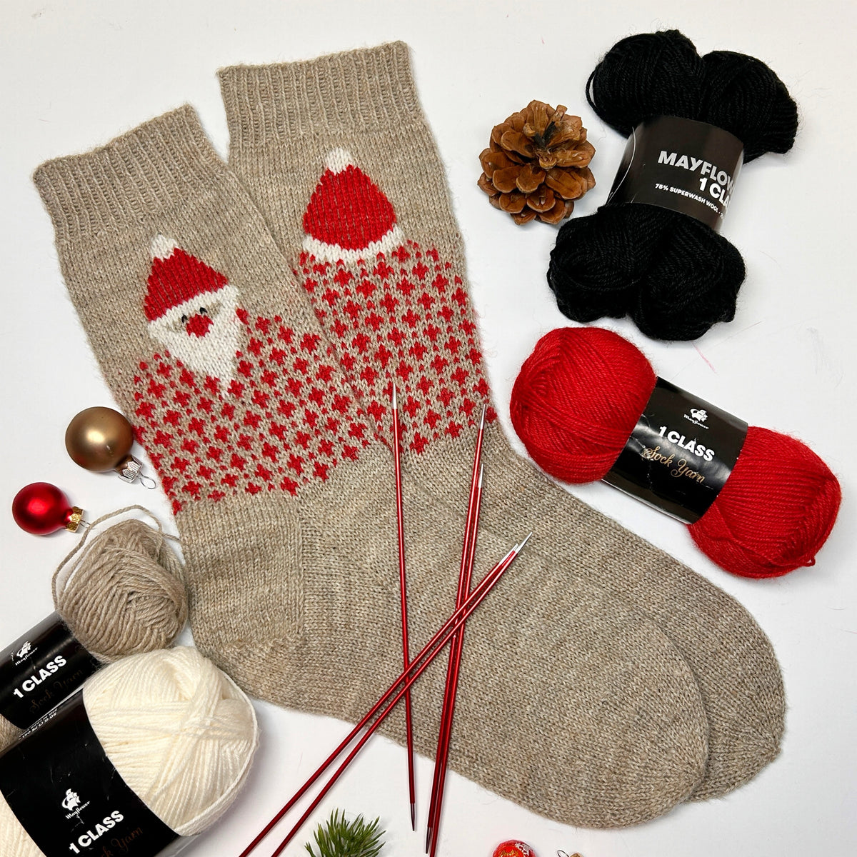 FRS12 Stricksocken 'Nikolaus'