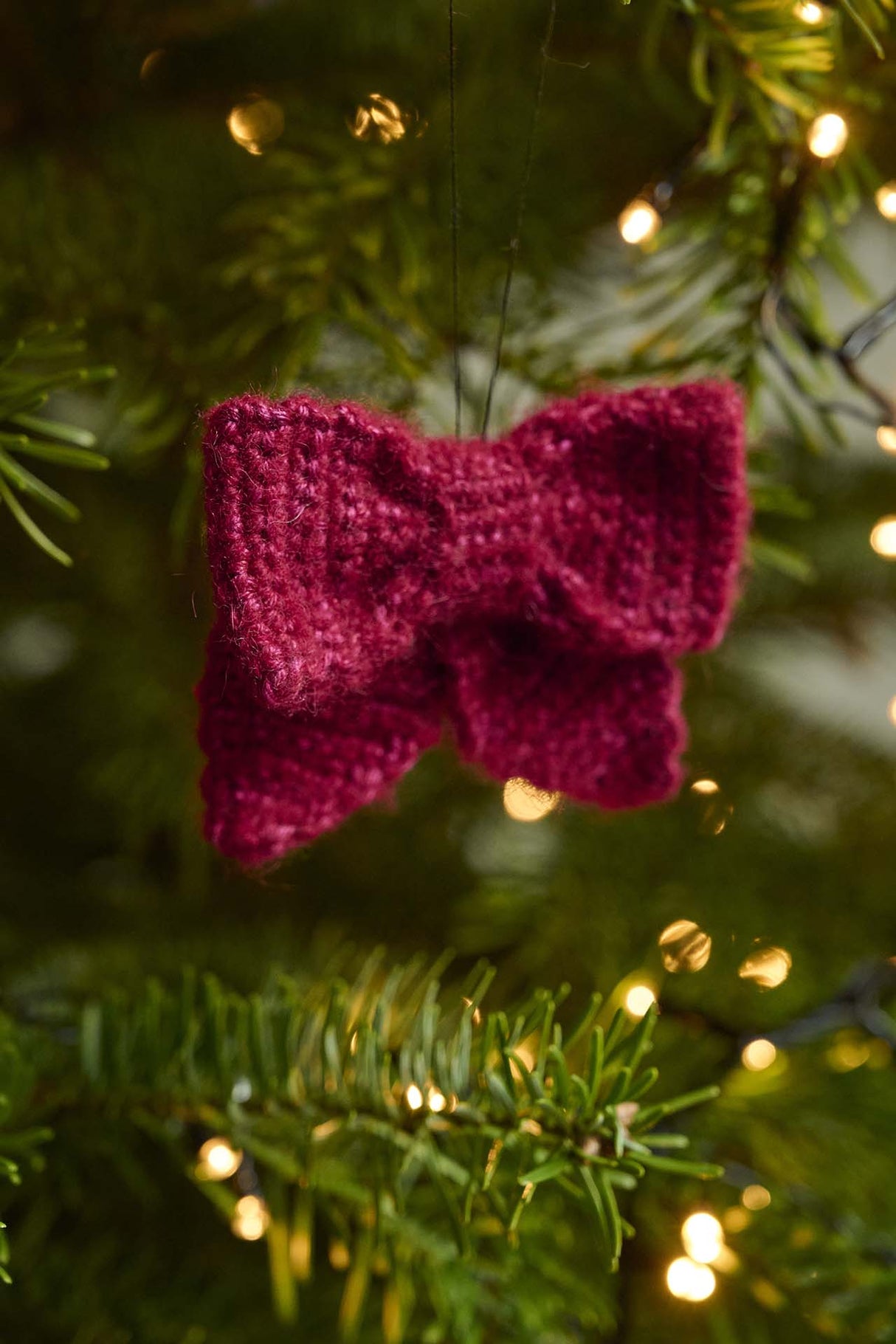 Gehäkelte Schleife - Merino Silk Style