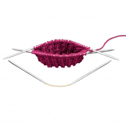Addi Crasy Trio Flexible Strumpfstricknadeln Metall 2,50-3,50 mm 21 cm kurz