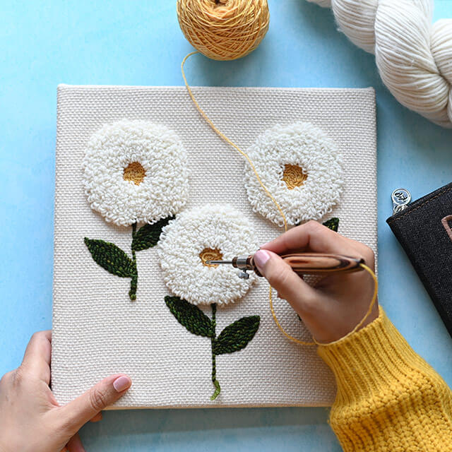 Punch-Needle quadratische Rahmen 2 Stk