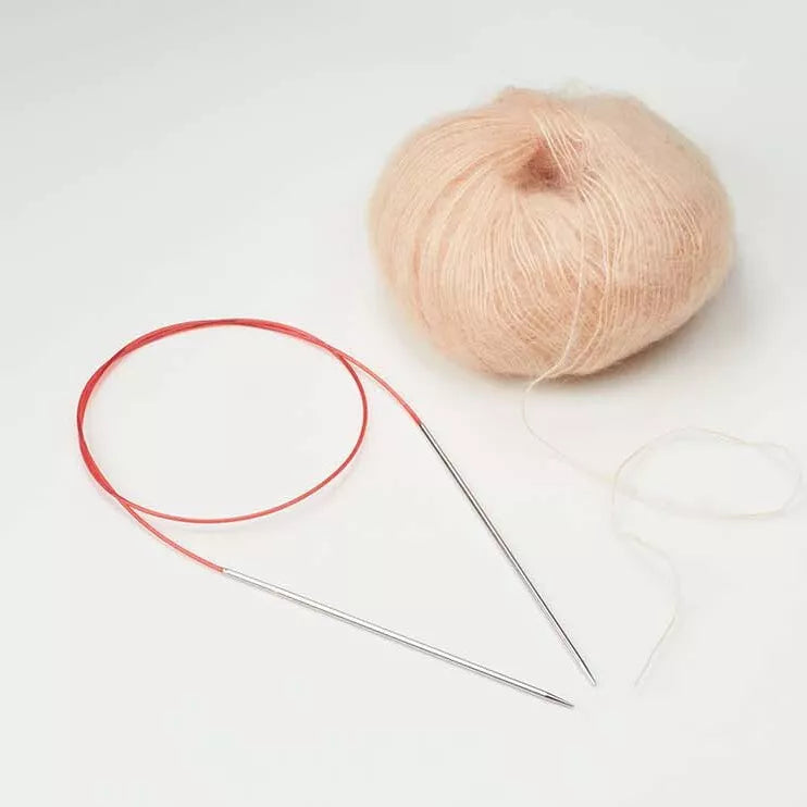 ADDI Premium Spitze Silber Rundstricknadel 2,50-8,00mm 60cm