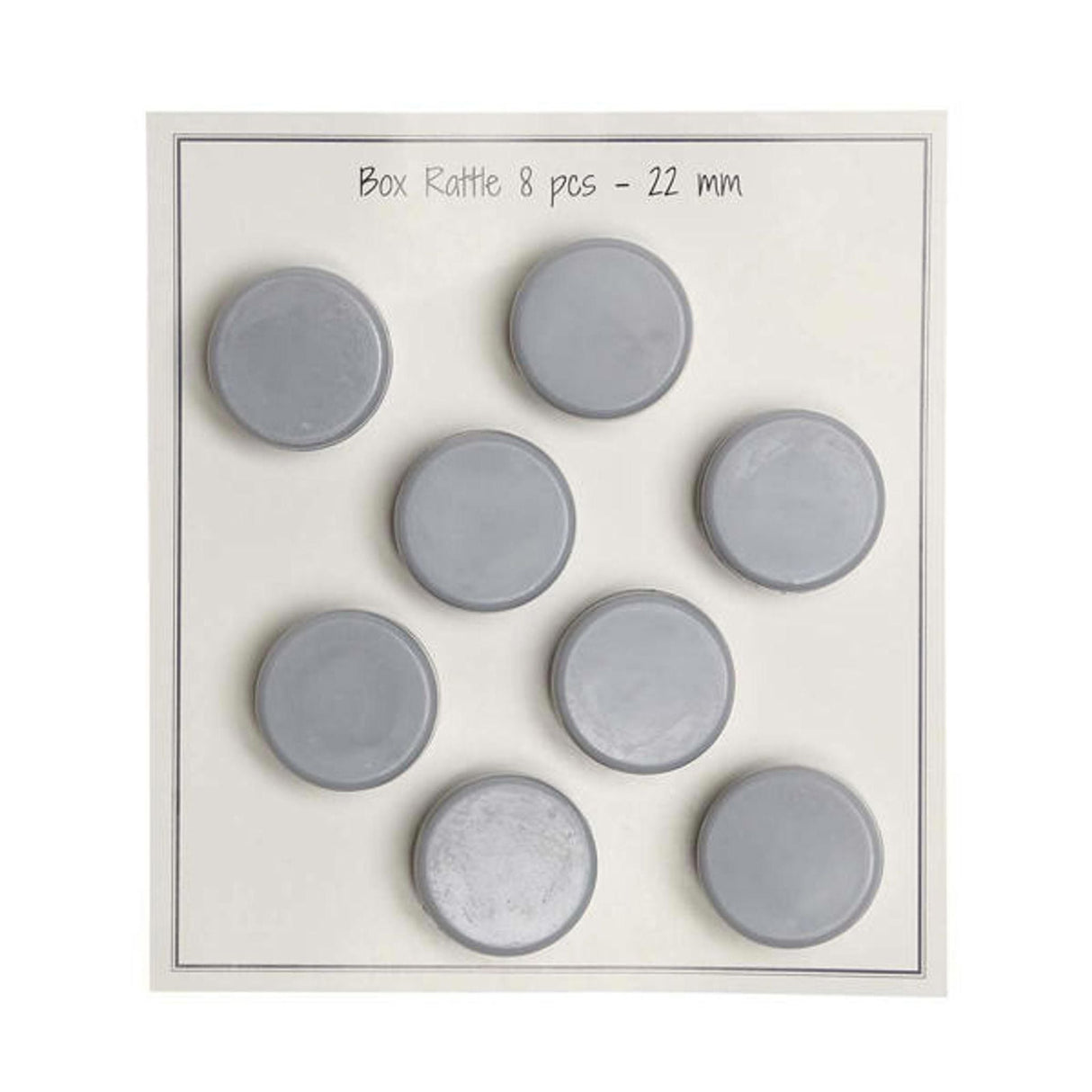 Go Handmade Rasle -Boxen 22 mm 8 Stcs. Grau