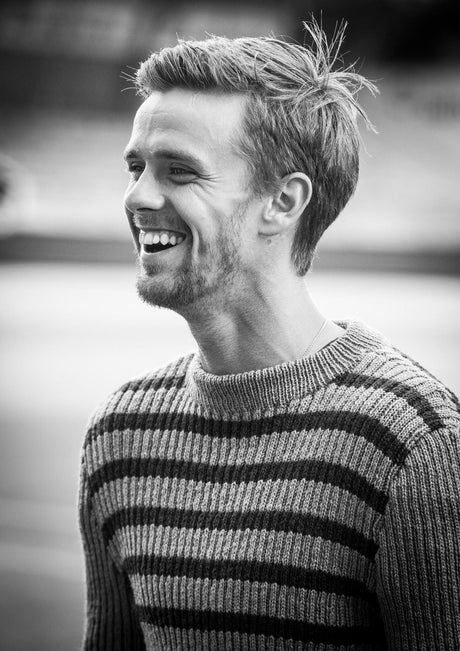 Herrenpullover gestreift