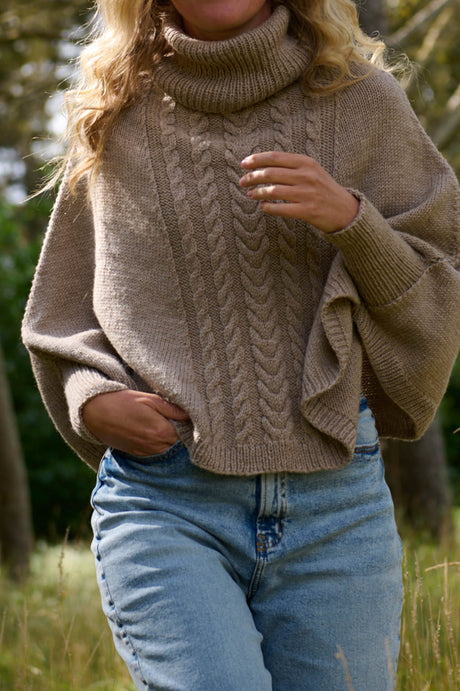 Poncho mit Ärmeln