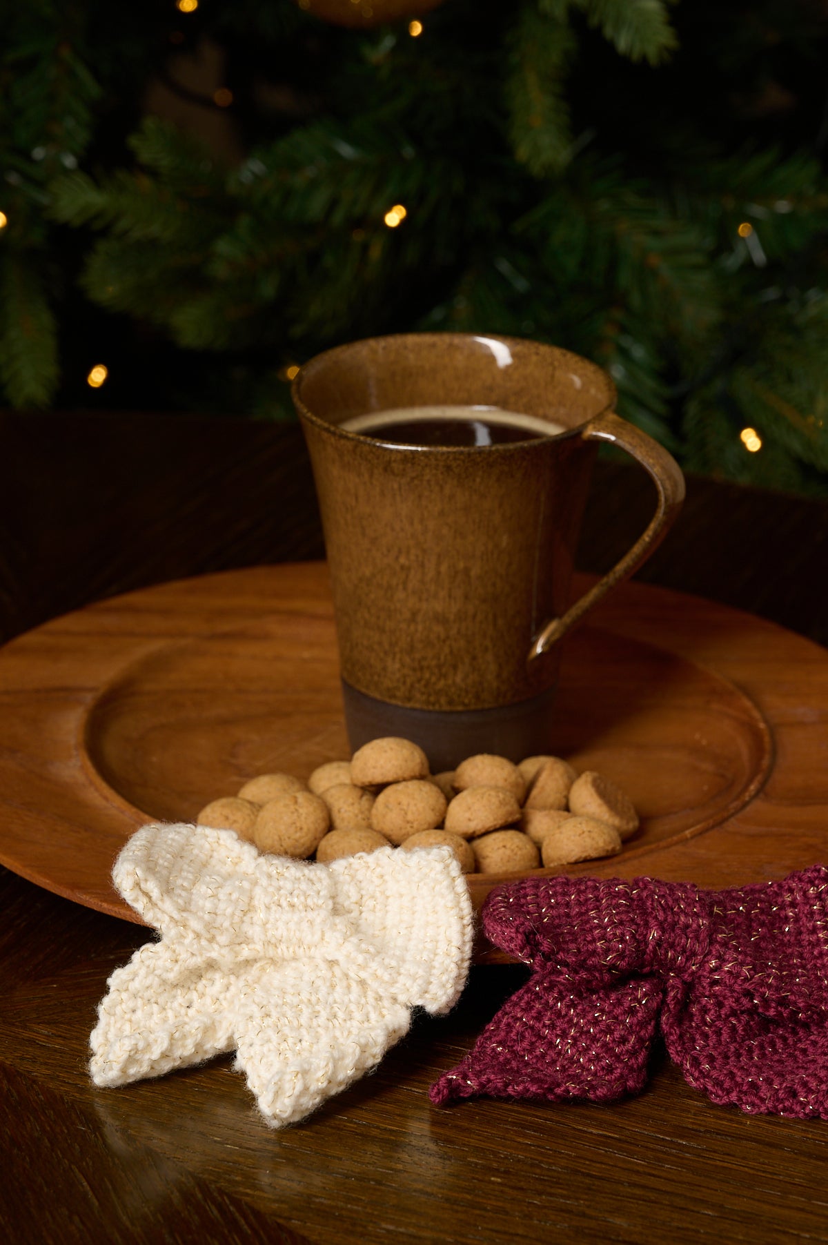 Gehäkelte Schleife - Shiny Style Weihnachten