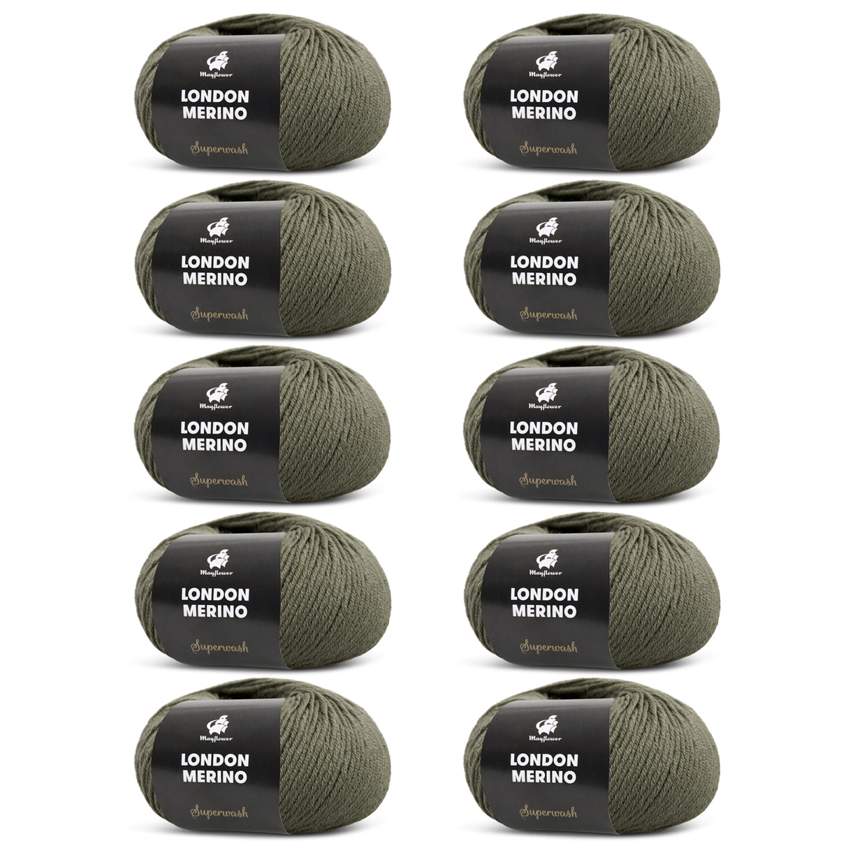 London Merino 2. Sortierung, 10er-Pack