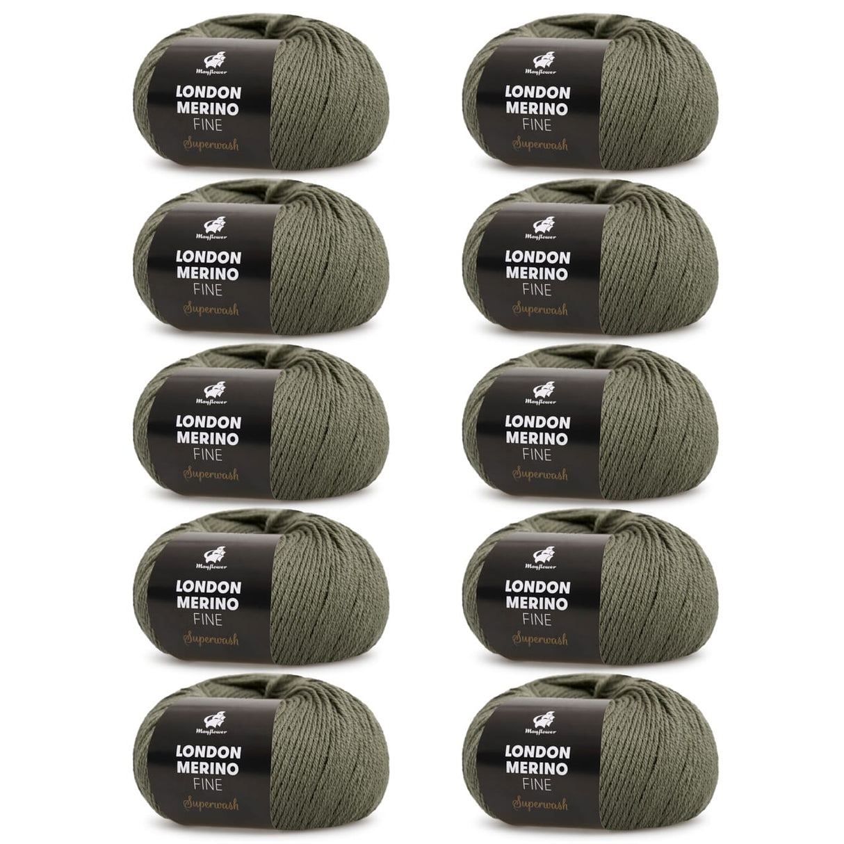 London Merino Fine 2. Sortierung 10er-Pack