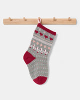 LF02 - gestrickte Weihnachtssocke mit Weihnachtsgänsen