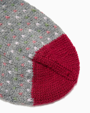 LF02 - gestrickte Weihnachtssocke mit Weihnachtsgänsen