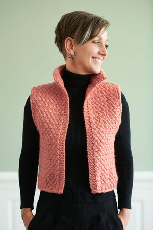 FR62 - Weste mit Flechtmuster Anleitung