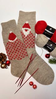 FRS12 Stricksocken 'Nikolaus'