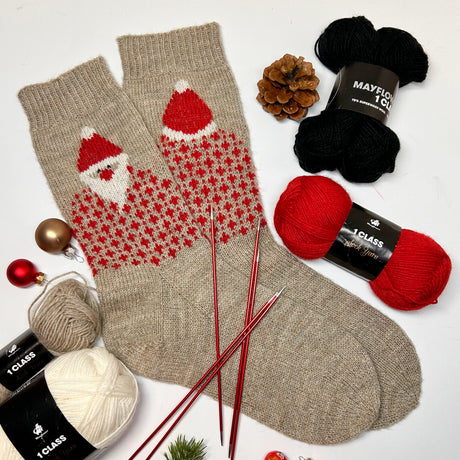 FRS12 Stricksocken 'Nikolaus'