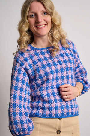 Gingham Sweater Anleitung