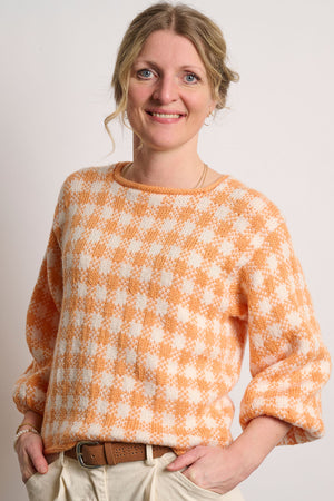 Gingham Sweater Anleitung